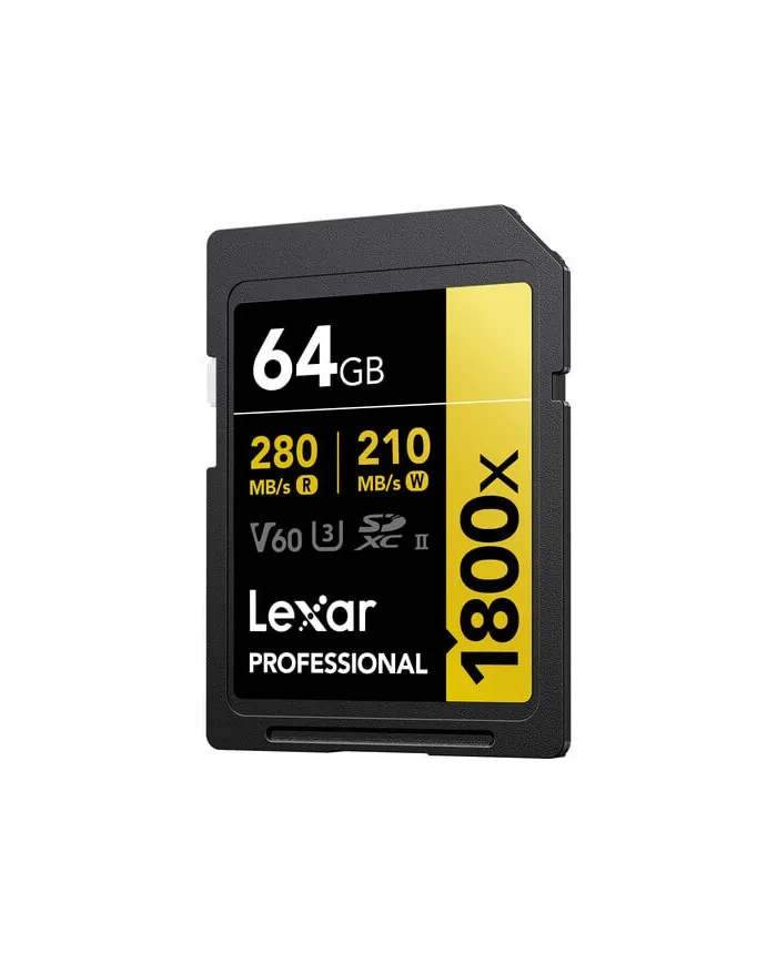 EL MEJOR PRECIO LEXAR SD 64GB V60 1800x UHS-II
