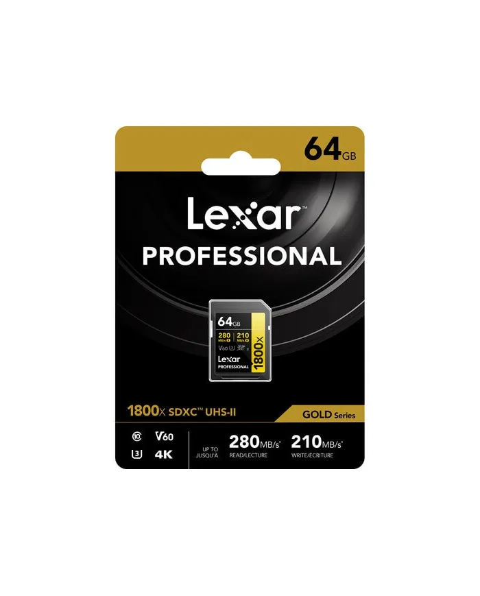 COMPRAR LEXAR SD 64GB V60 1800x UHS-II