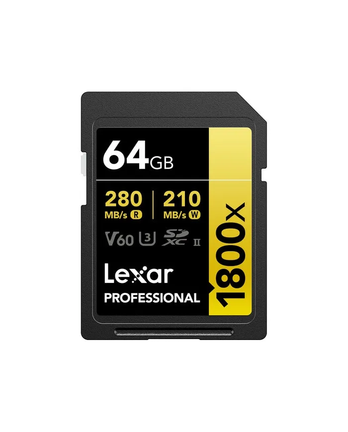 LEXAR SD 64GB V60 1800x UHS-II