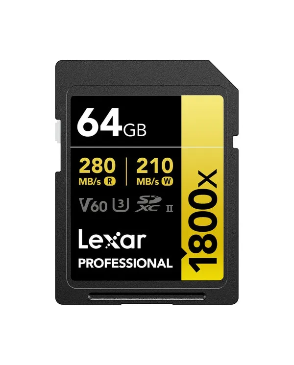 LEXAR SD 64GB V60 1800x UHS-II