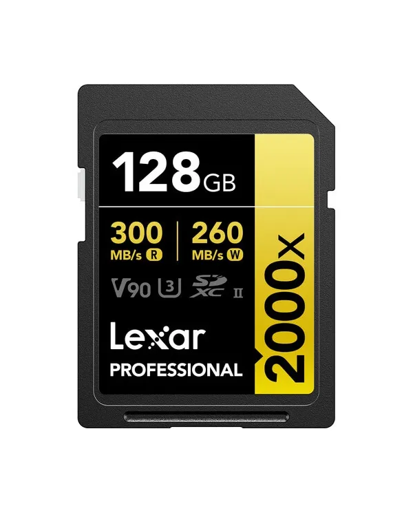 LEXAR SD 128GB V90 2000X UHS-II