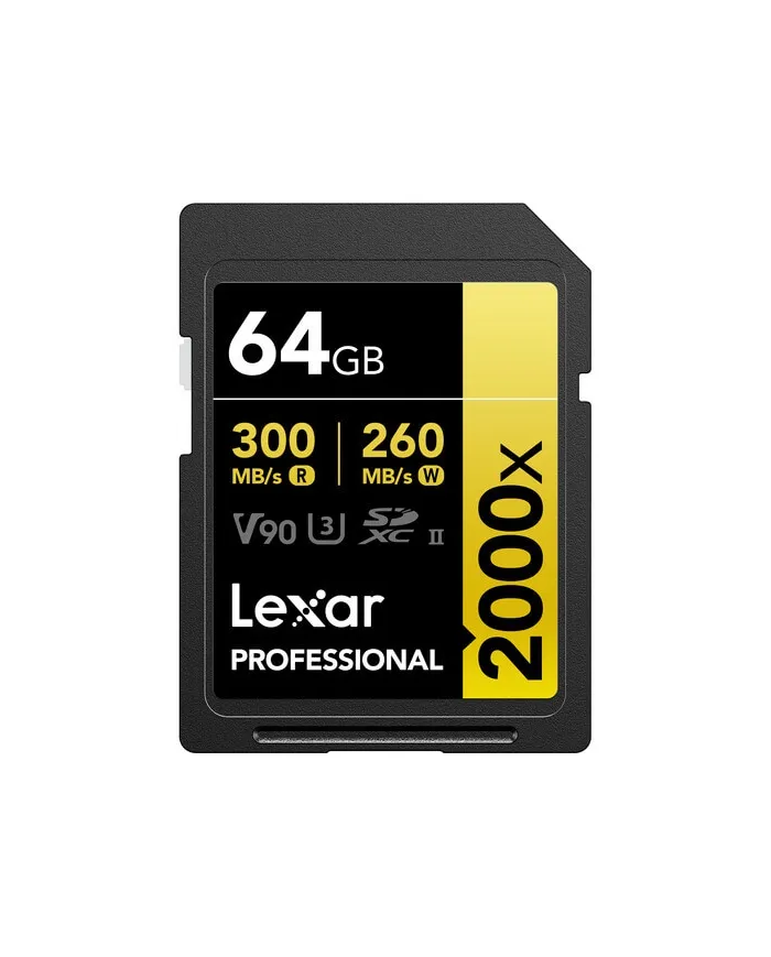 LEXAR SD 64GB V90 2000X UHS-II