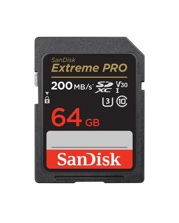 SANDISK EXTREME PRO SD 64GB UHS-I V30