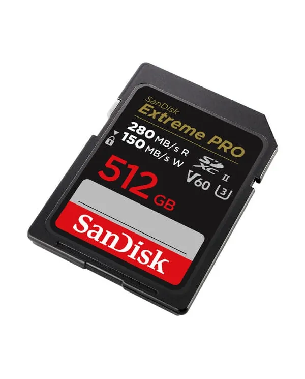 COMPRAR SANDISK SDXC EXTREME PRO 512GB V60 UHS-II 280 MB/S
