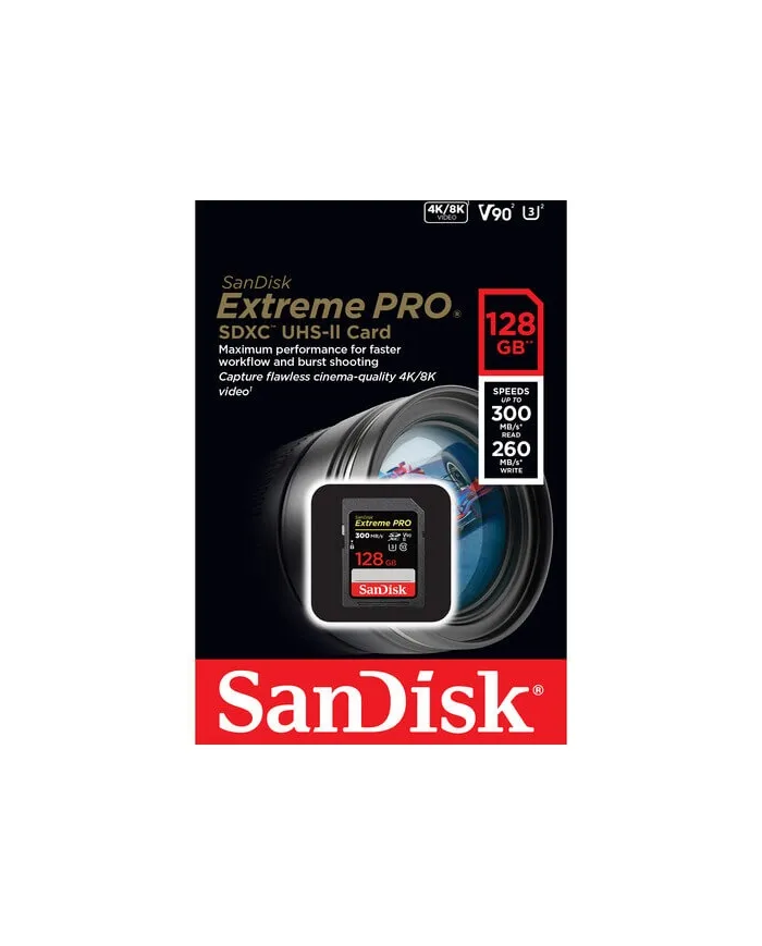 EL MEJOR PRECIO SANDISK SDXC EXTREME PRO 128GB V90 UHS-II 300MB/S