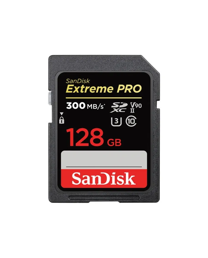 SANDISK SDXC EXTREME PRO 128GB V90 UHS-II 300MB/S