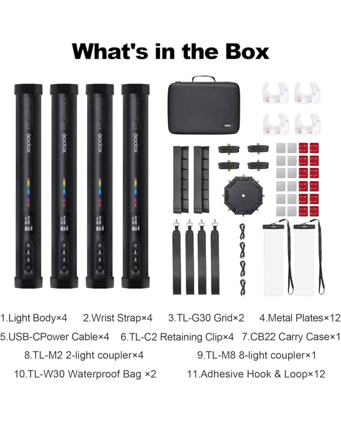 Tubo Led Godox TL30 RGB - AL PHOTO STORE Tubo Led Godox TL30 RGB - AL PHOTO STORE